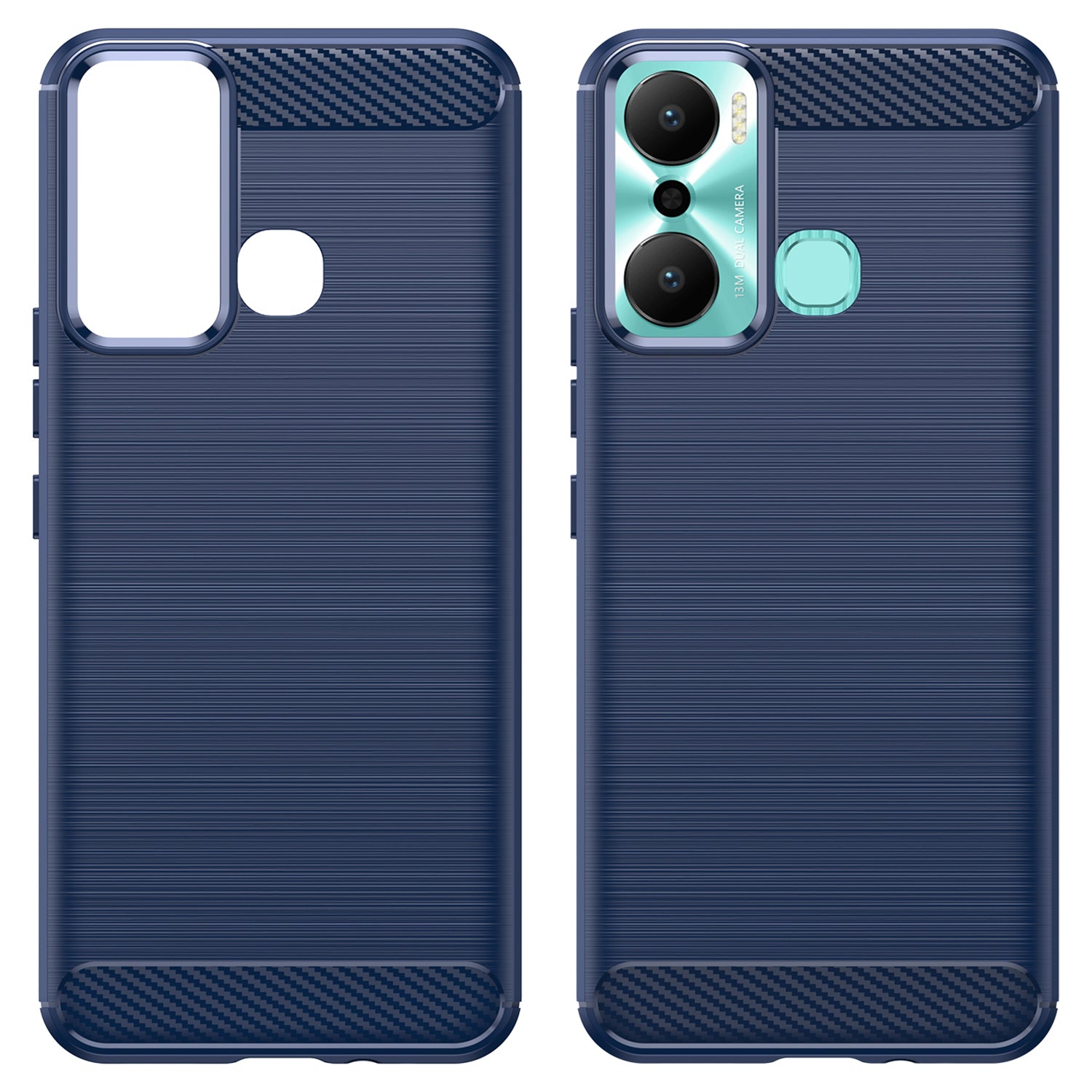 For Infinix Hot 20 Play 4G Carbon Fiber Texture Phone Case Soft TPU Brushed Surface Protective Cover For Infinix Hot 20 Play 4G Carbon Fiber Texture Phone Case Soft TPU Brushed Surface Protective Cover